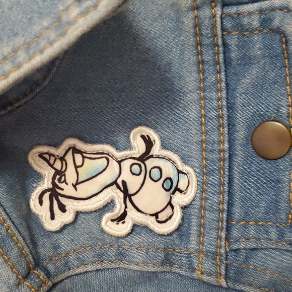 Disney "Collection by Tutu Couture" Frozen light blue jean jacket. Size 3T. - Picture 5 of 13